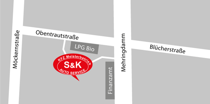 Lageplan KFZ-Werkstatt S&K